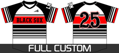 Linn Mar Black Sox Baseball Custom Jersey Design #3