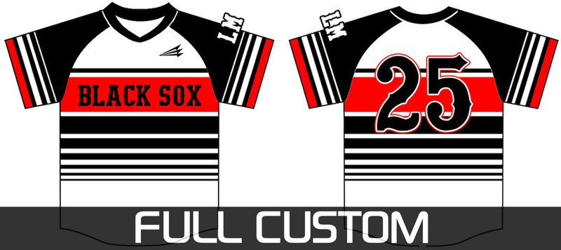 Linn Mar Black Sox Baseball Custom Jersey Design #3