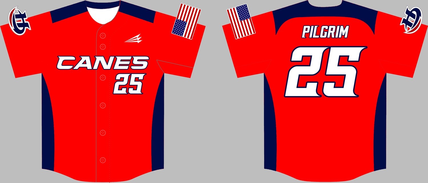 Augusta Hurricanes Custom Baseball Jersey Design #3B