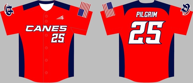 Augusta Hurricanes Custom Baseball Jersey Design #3B