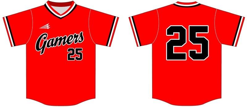 Gamers Custom Baseball Jersey #1D