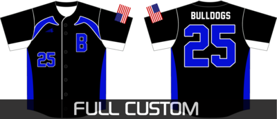 Fairfield County Bulldogs Baseball Jersey 1