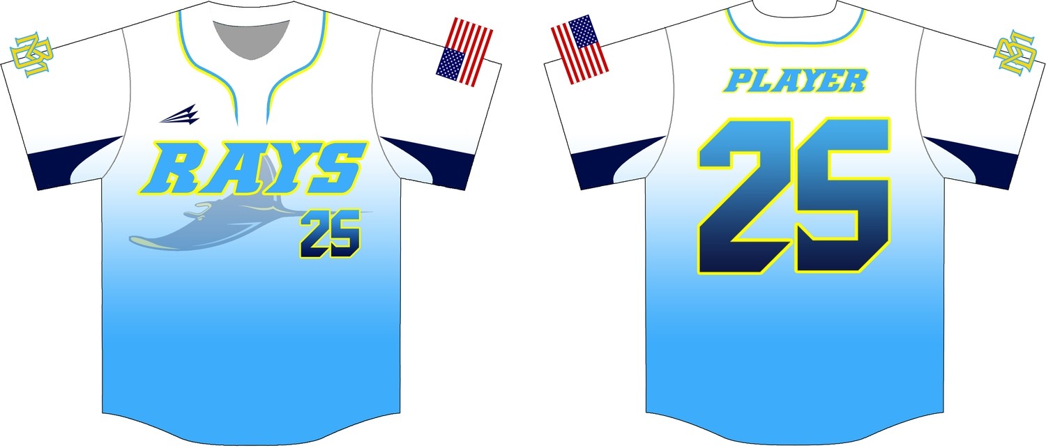 Myrtle Beach Rays Custom Baseball Jersey 5C