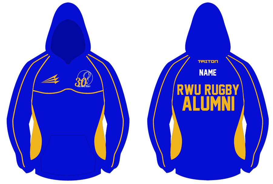 Roger Williams Mens Alumni Rugby Vulcan Winterproof Hoodie