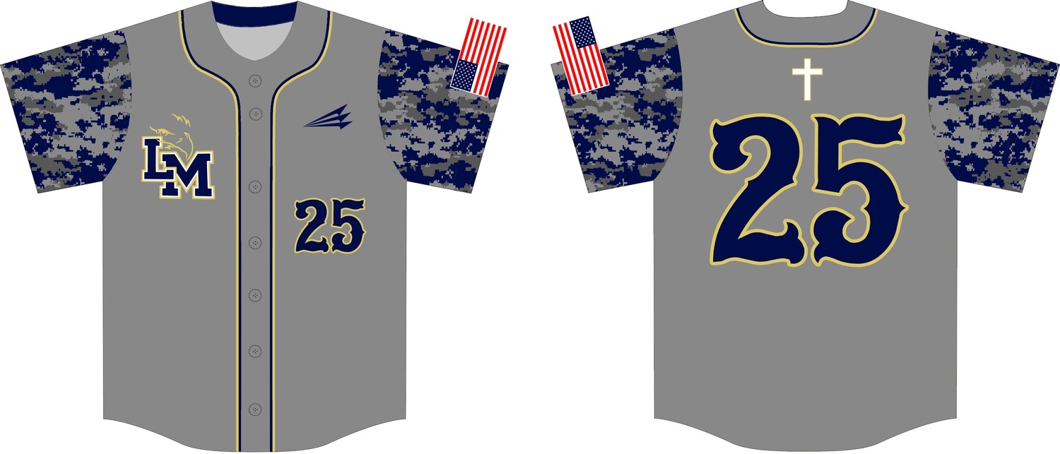 LMCA Eagles Custom Baseball Jersey #3B