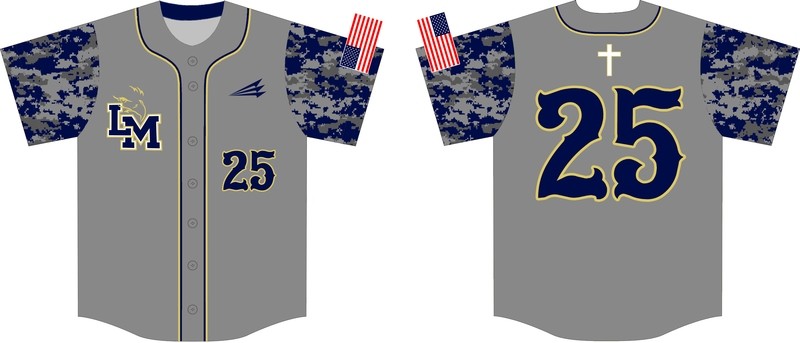 LMCA Eagles Custom Baseball Jersey #3B