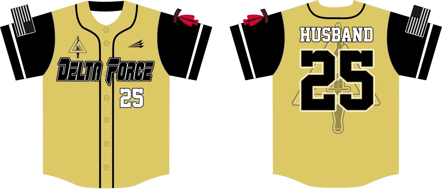 Utah Delta Force Custom Baseball Jersey Design #6E