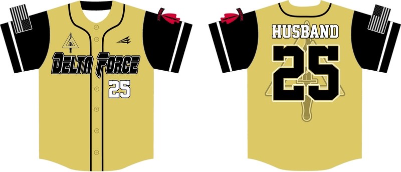 Utah Delta Force Custom Baseball Jersey Design #6E