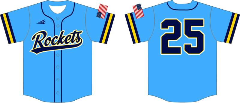 Streetsboro Rockets Custom Baseball Jersey #3c