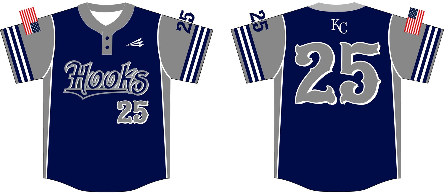 Kern County Hooks Baseball Custom Jersey #2D