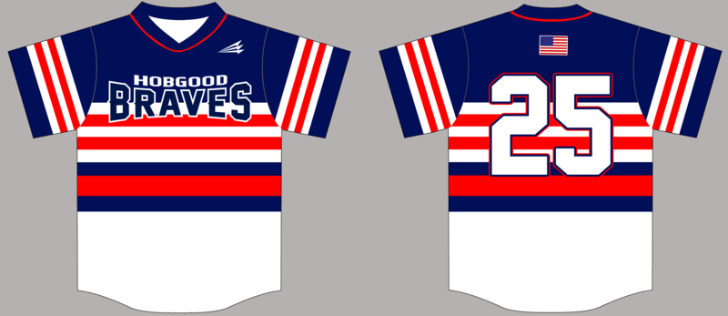 Hobgood Braves Custom Baseball Jersey #4b