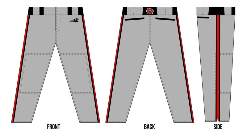 Mudcats Baseball Custom Baseball Pants #2c
