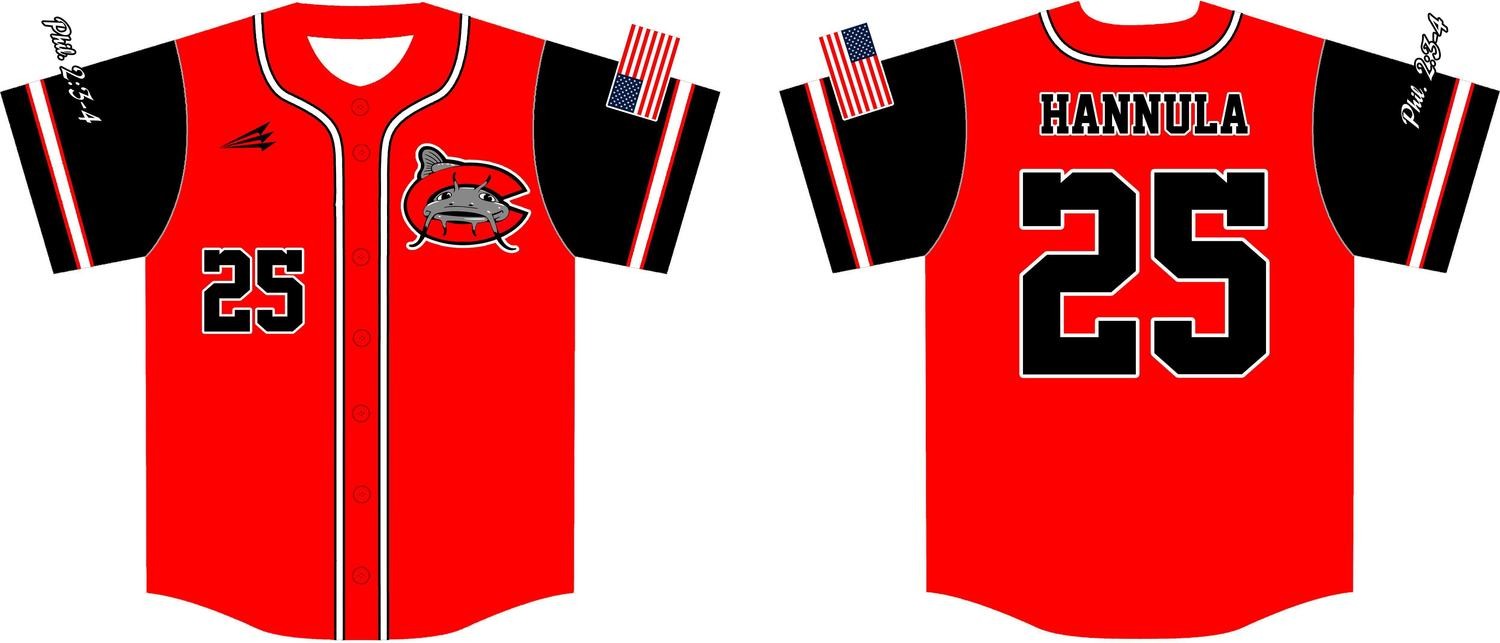 Mudcats Baseball Custom Baseball Jersey Design #1c