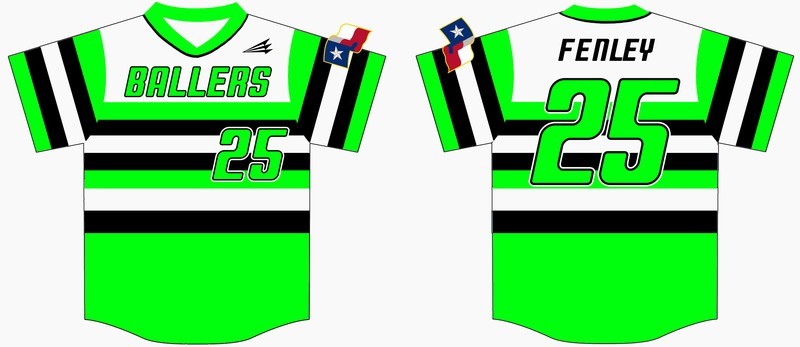 Texas Ballers Custom Baseball Jersey Design #3