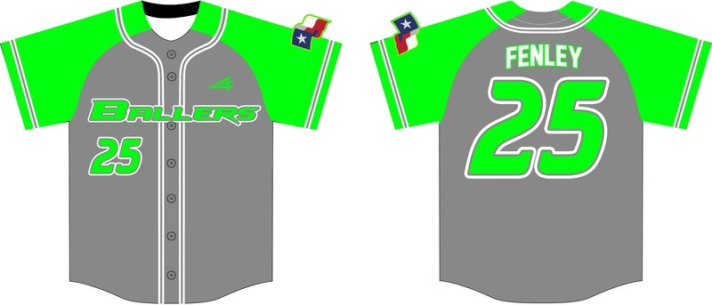 Texas Ballers Custom Baseball Jersey Design #7C