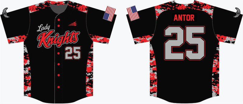 SCCS Lady Knights Custom Baseball Jersey  #5