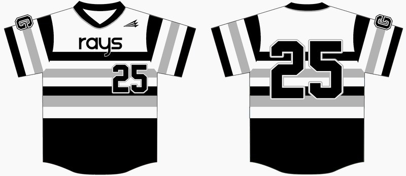 GBSA Rays Baseball Custom Jersey Design #3