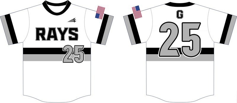 GBSA Rays Baseball Custom Jersey Design #5