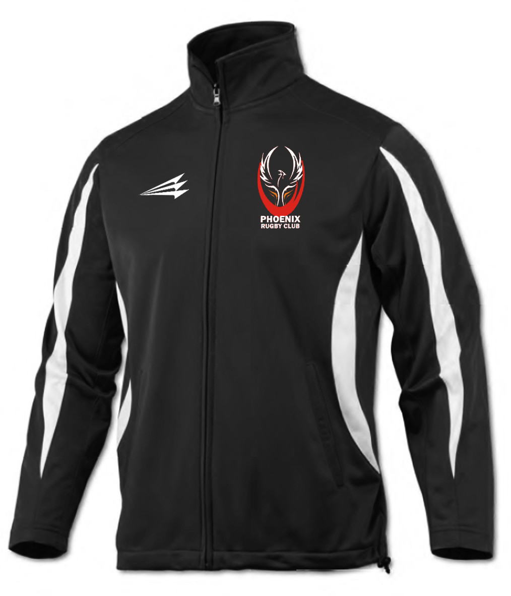 Phoenix Rugby Tricot Jacket (Black/White)