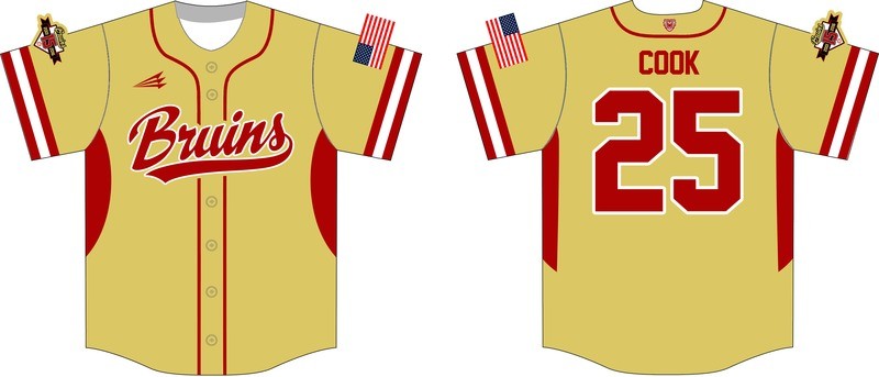 North Columbus Bruins Custom Baseball Jersey 2C