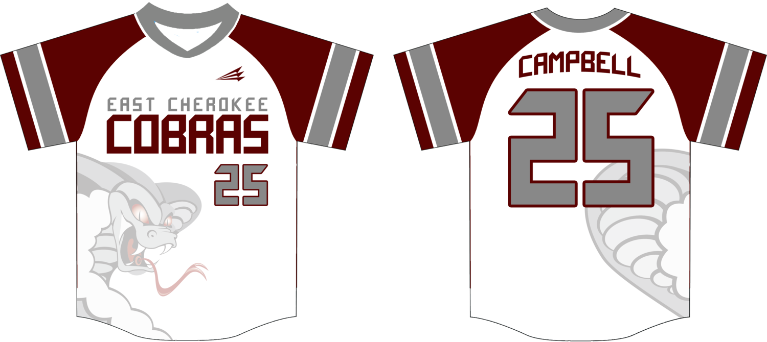 East Cherokee Cobras Custom Baseball Jersey #1