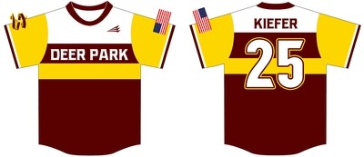 Deer Park Spikes Custom Baseball Jersey Design #1C