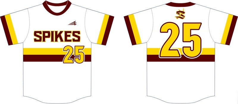 Deer Park Spikes Custom Baseball Jersey Design #3