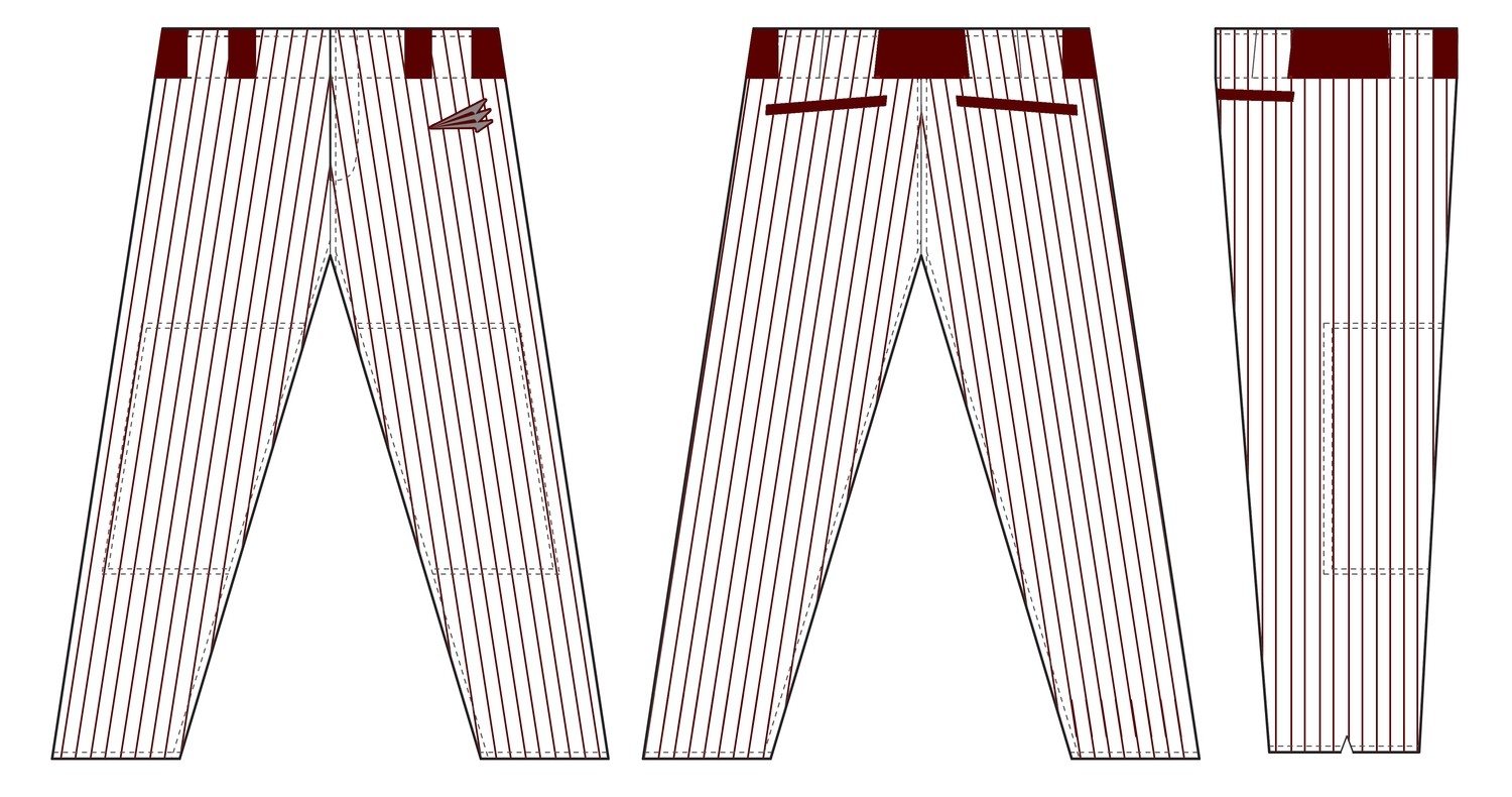 Deer Park Spikes Custom Baseball Pants Design #5