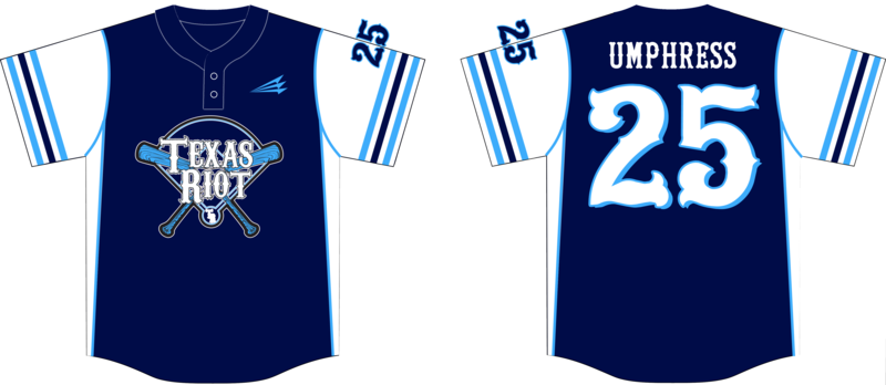 Texas Riot Baseball Jersey D6