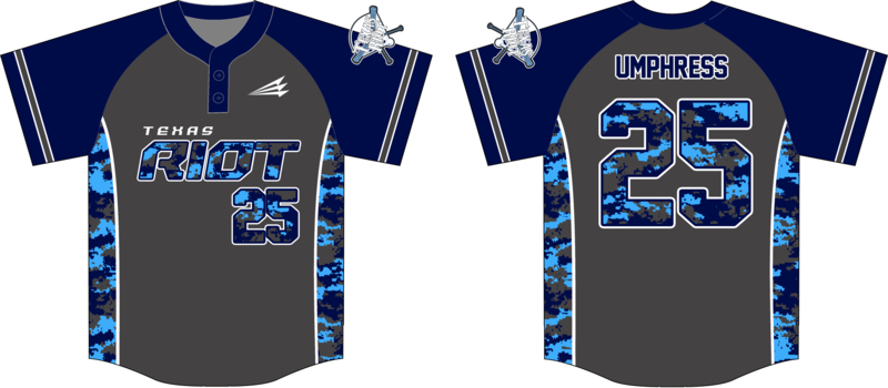 Texas Riot Baseball Jersey D2b