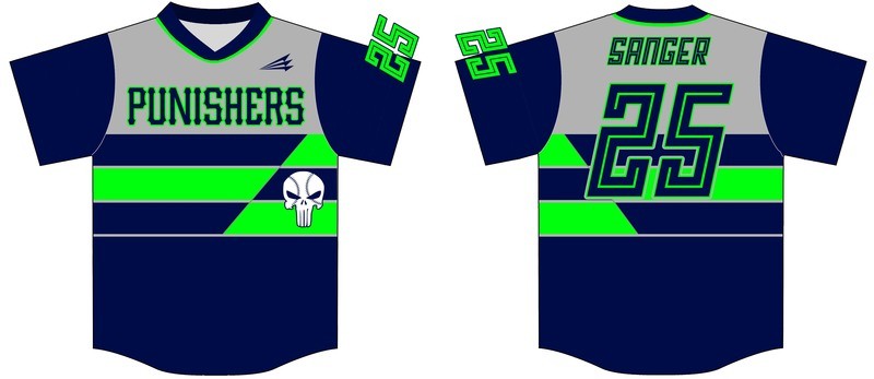 Polk Punishers Custom Baseball Jersey Design #1