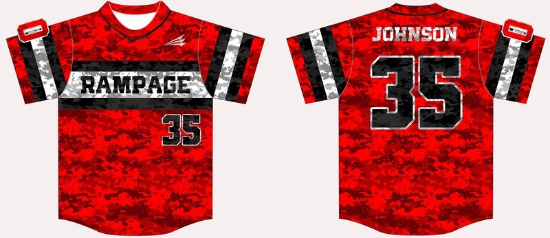 Ohio Rampage Custom Baseball Jersey #1