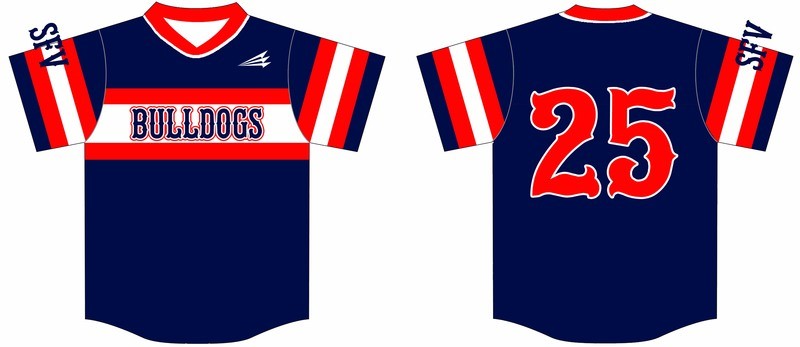Bulldogs (Hernandez) Custom Baseball Jersey #4