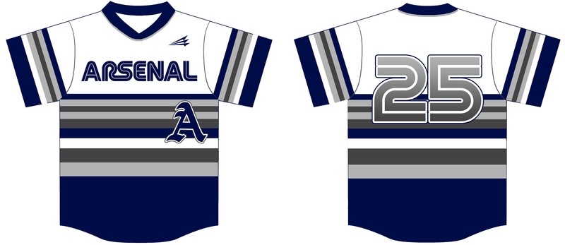 Tri-State Arsenal Custom Baseball Jersey Design 4