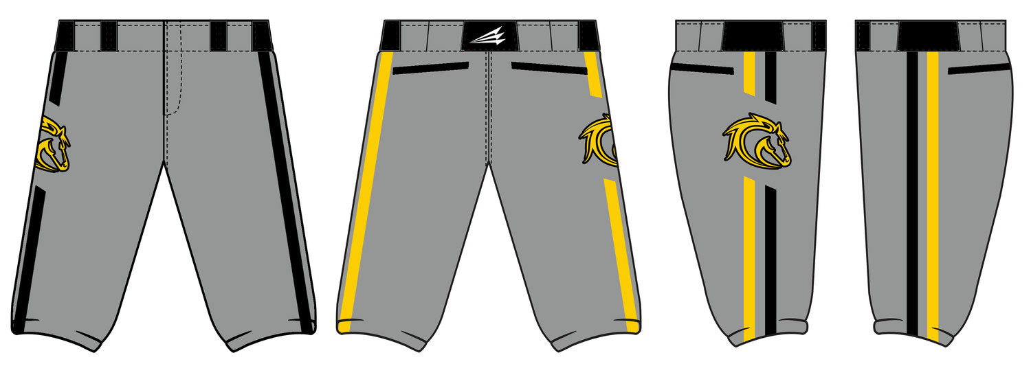 Stallions Baseball Custom Stacheman Baseball Pants #BP4d