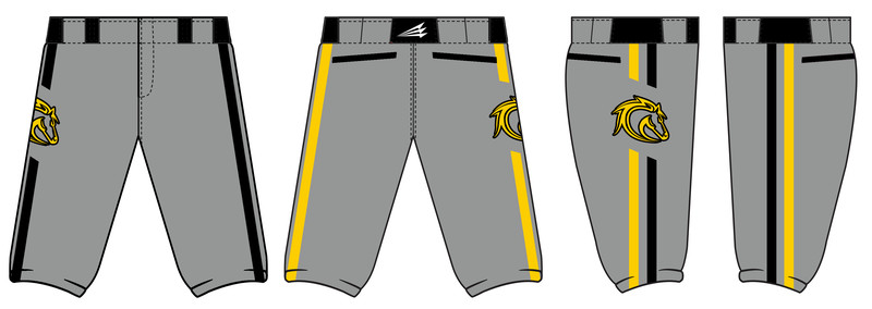 Stallions Baseball Custom Stacheman Baseball Pants #BP4d