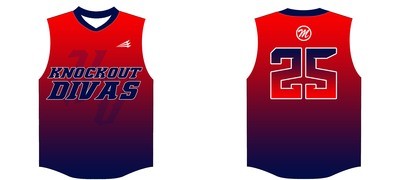 Knockout Divas Custom Softball Jersey #5