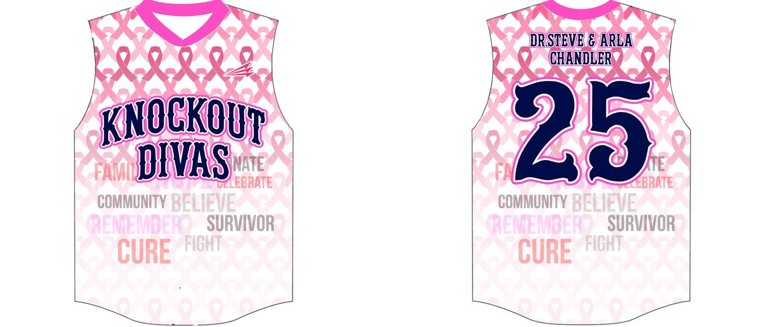 Knockout Divas Softball Jersey Design 2