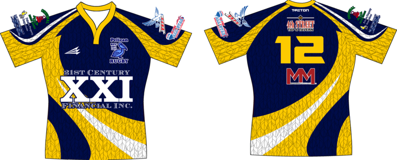 St. Petersburg Pelicans 2015 Custom Rugby Jersey