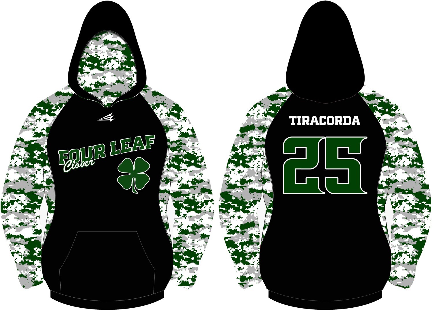 Four Leaf Clover Baseball Custom Vulcan Hoodie #1