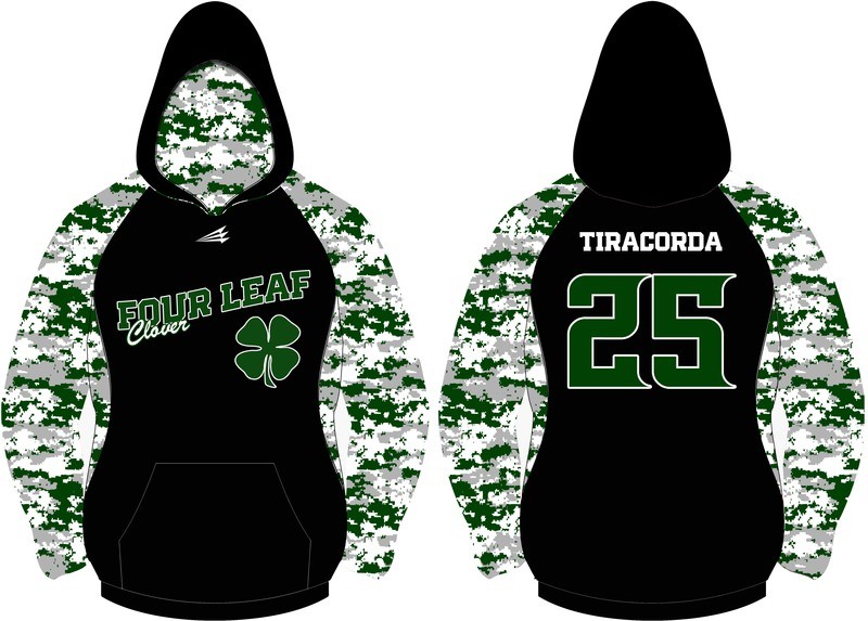 Four Leaf Clover Baseball Custom Vulcan Hoodie #1