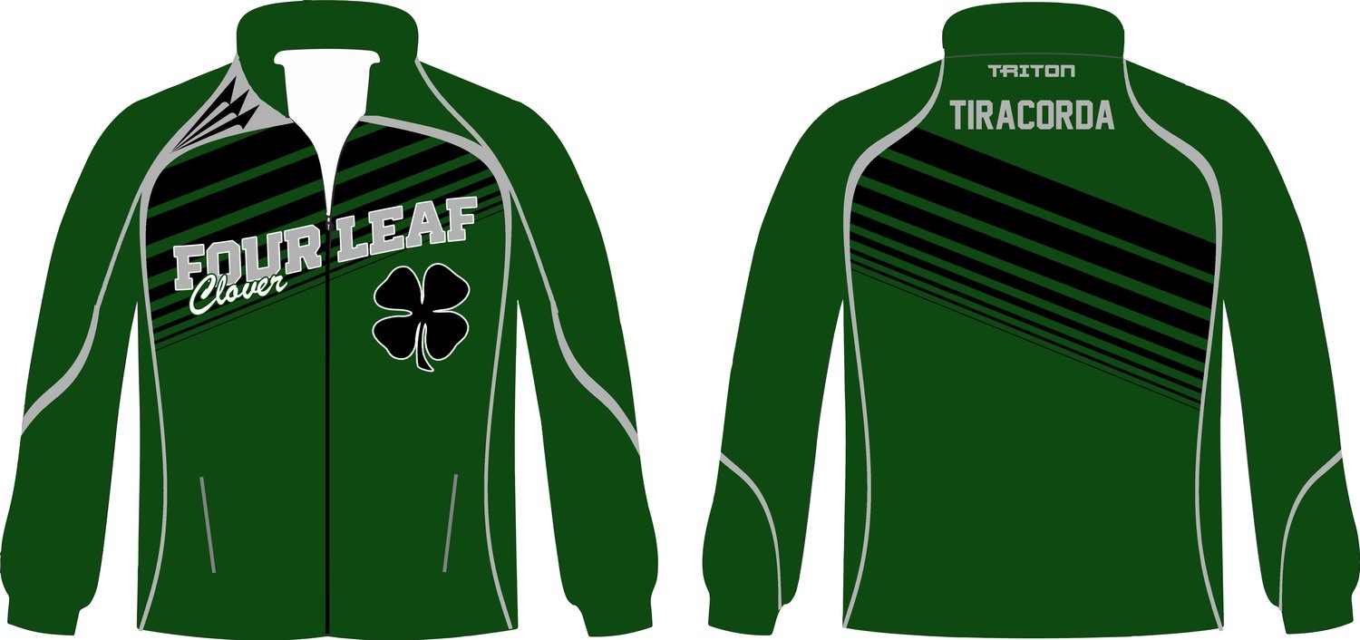 Four Leaf Clover Baseball Custom Crusader Track Jacket #1