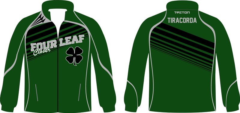 Four Leaf Clover Baseball Custom Crusader Track Jacket #1