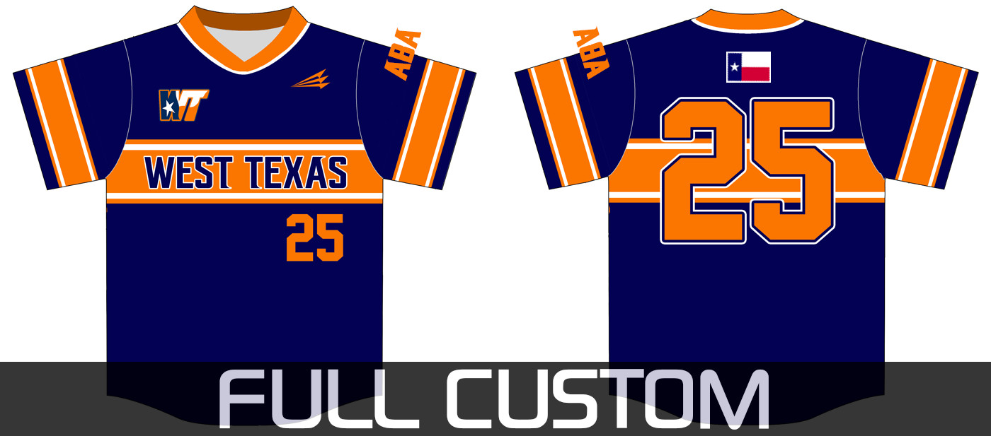 West Texas ABA Baseball Jersey D3