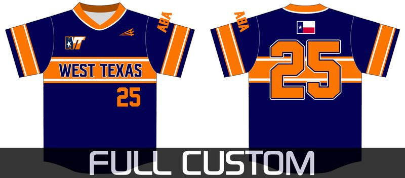 West Texas ABA Baseball Jersey D3