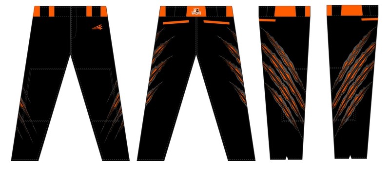 Wolfpack (Drury) Custom Baseball Pants Design #4