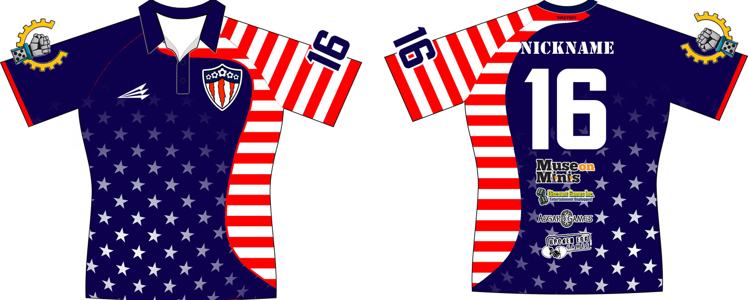 USA WTC 2015 Gaming Custom Jersey