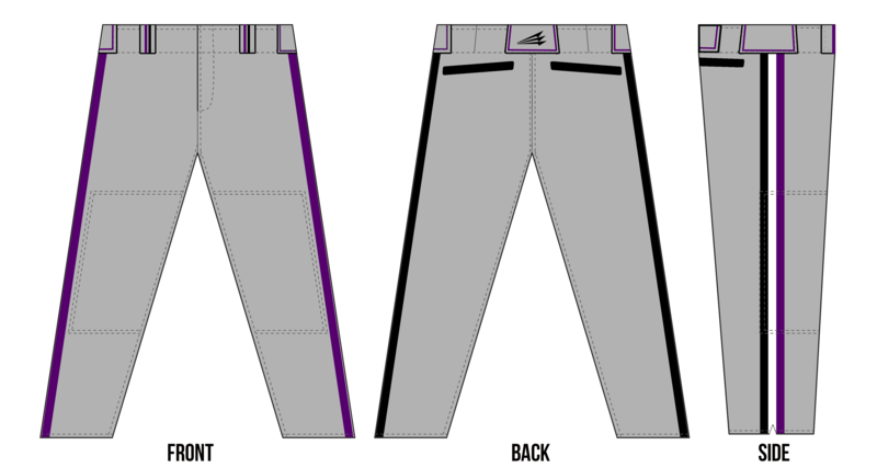 Premier Baseball Club Custom Baseball Pants Design #3B