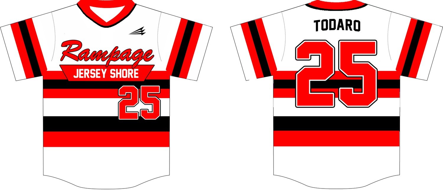 Jersey Shore Rampage Baseball Custom Jersey