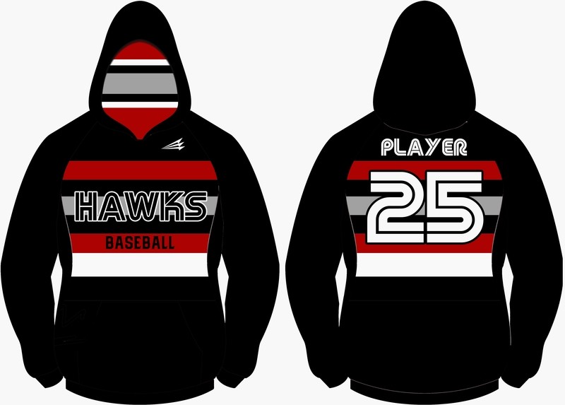 SJ Hawks Baseball Vulcan Hoodie D2